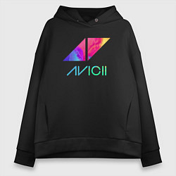 Женское худи оверсайз AVICII RAIBOW