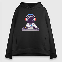 Толстовка оверсайз женская ДИДЖЕЙ DJ Z, цвет: черный