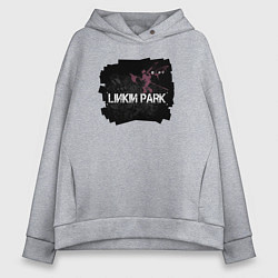 Толстовка оверсайз женская Linkin Park LP 202122, цвет: меланж