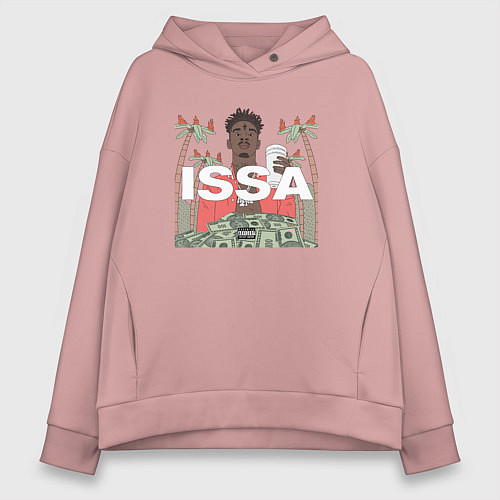 Женское худи оверсайз Issa / Пыльно-розовый – фото 1
