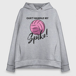 Толстовка оверсайз женская Spike, цвет: меланж