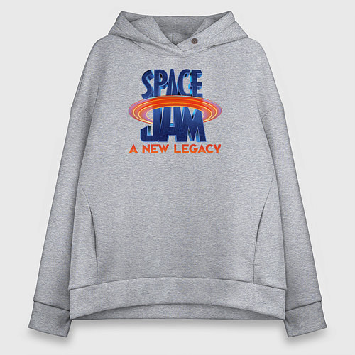 Женское худи оверсайз Space Jam: A New Legacy / Меланж – фото 1