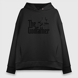 Толстовка оверсайз женская The Godfather, цвет: черный