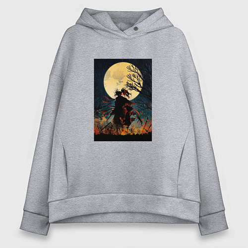 Женское худи оверсайз Дороро Dororo / Меланж – фото 1