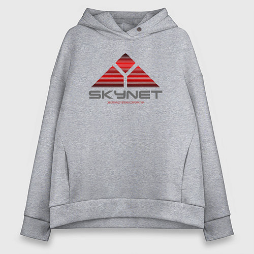 Женское худи оверсайз Skynet / Меланж – фото 1