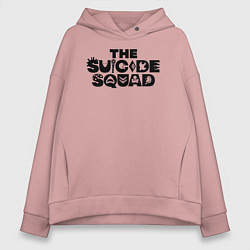 Толстовка оверсайз женская The Suicide Squad цвета пыльно-розовый — фото 1