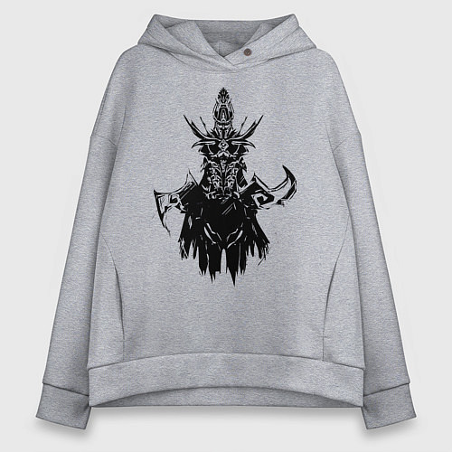 Женское худи оверсайз Мортред Phantom Assasin DOTA2 / Меланж – фото 1