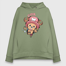 Толстовка оверсайз женская Тони Тони Чоппер One Piece, цвет: авокадо