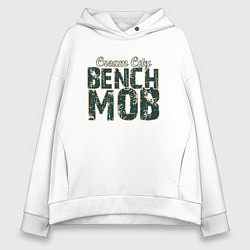 Толстовка оверсайз женская Milwaukee Bench Mob, цвет: белый