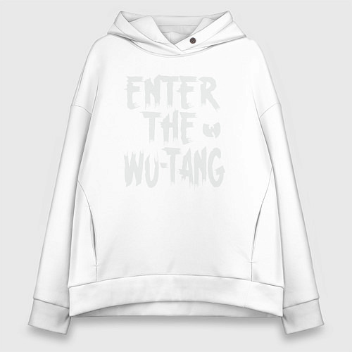 Женское худи оверсайз Enter The Wu-Tang / Белый – фото 1