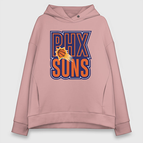 Женское худи оверсайз PHX Suns / Пыльно-розовый – фото 1