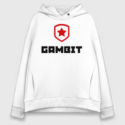 Толстовка оверсайз женская Gambit, цвет: белый