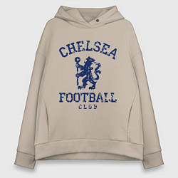 Толстовка оверсайз женская Chelsea FC: Lion, цвет: миндальный