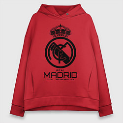 Толстовка оверсайз женская Real Madrid, цвет: красный