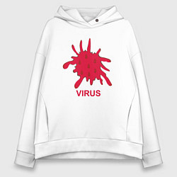 Женское худи оверсайз Virus