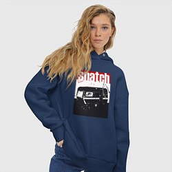 Толстовка оверсайз женская Большой куш Гай Ричи, цвет: тёмно-синий — фото 2
