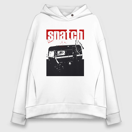 Женское худи оверсайз Большой куш Гай Ричи / Белый – фото 1