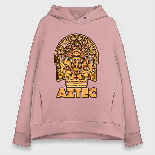 Женское худи оверсайз Aztec Ацтеки / Пыльно-розовый – фото 1