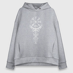 Женское худи оверсайз Вегвизир Vegvisir Руна Z