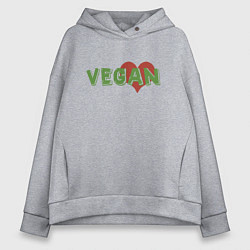 Женское худи оверсайз Vegan Love