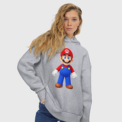 Толстовка оверсайз женская Mario, цвет: меланж — фото 2