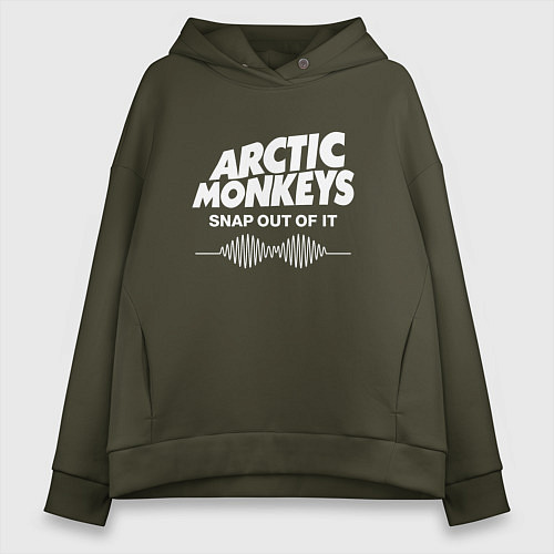Женское худи оверсайз Arctic Monkeys, группа / Хаки – фото 1