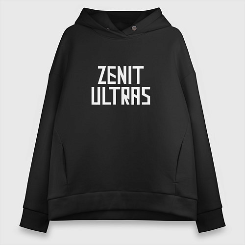 Женское худи оверсайз ZENIT ULTRAS / Черный – фото 1