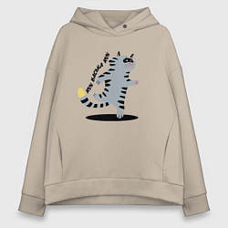 Женское худи оверсайз Беги, Васька, беги!