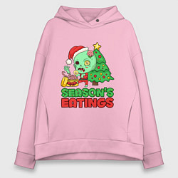 Женское худи оверсайз Christmas Zombie