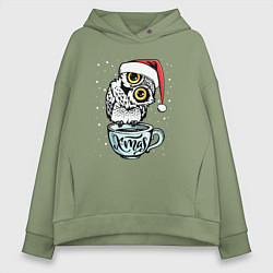 Женское худи оверсайз X-mas Owl