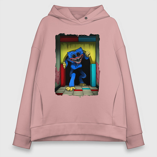 Женское худи оверсайз ХАГИ ВАГИ, Я ТЕБЯ ПОЙМАЮ / Пыльно-розовый – фото 1