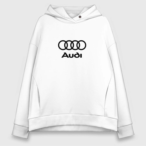 Женское худи оверсайз Audi / Белый – фото 1