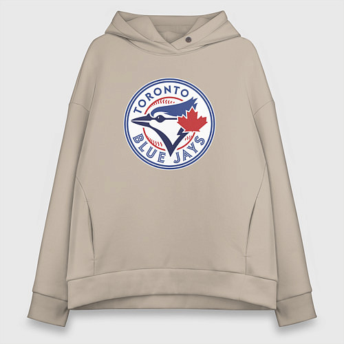 Женское худи оверсайз Toronto Blue Jays / Миндальный – фото 1