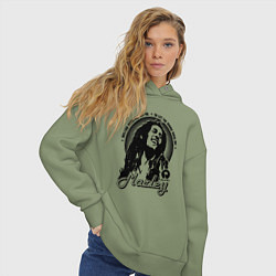 Толстовка оверсайз женская Боб, цвет: авокадо — фото 2