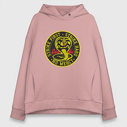 Женское худи оверсайз Кобра Кай Большое Лого