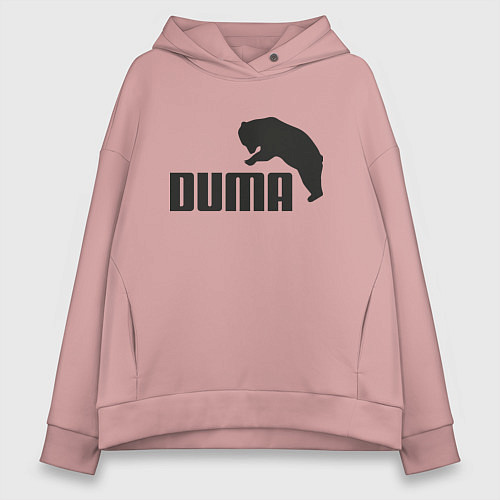 Женское худи оверсайз Duma & Bear / Пыльно-розовый – фото 1