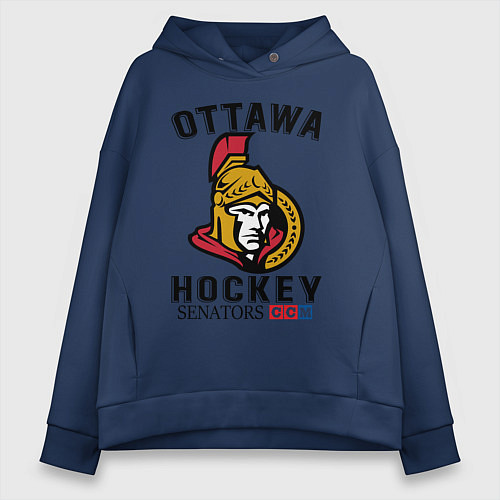 Женское худи оверсайз OTTAWA SENATORS ОТТАВА СЕНАТОРЗ / Тёмно-синий – фото 1