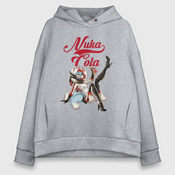 Толстовка оверсайз женская Fallout Nuka Cola Furry Poster, цвет: меланж