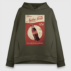 Женское худи оверсайз Fallout Nuka Cola Poster Pop art