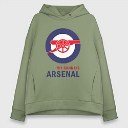 Толстовка оверсайз женская Arsenal The Gunners, цвет: авокадо