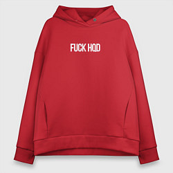 Женское худи оверсайз FUCK HQD BLACK
