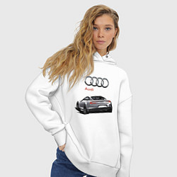 Толстовка оверсайз женская Audi Prestige Concept, цвет: белый — фото 2