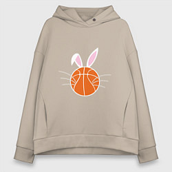 Женское худи оверсайз Basketball Bunny