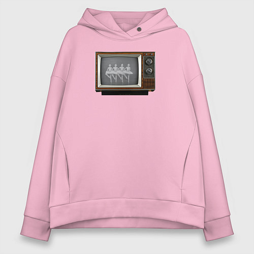 Женское худи оверсайз Лебединое по ТВ / Светло-розовый – фото 1