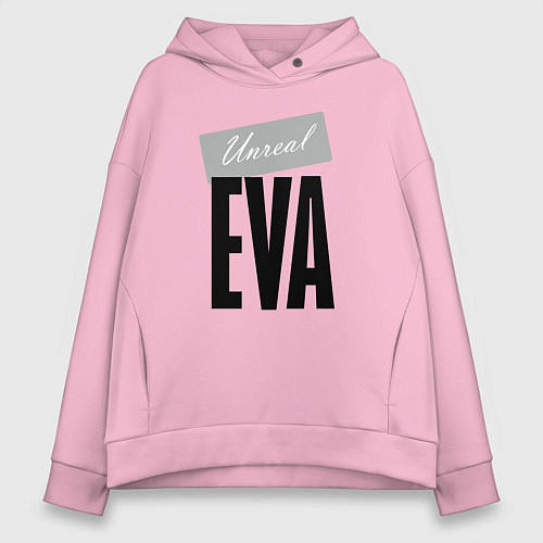 Женское худи оверсайз Unreal Eva / Светло-розовый – фото 1