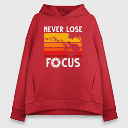 Женское худи оверсайз Never lose focus
