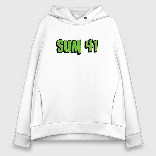 Женское худи оверсайз SUM41 LOGO / Белый – фото 1