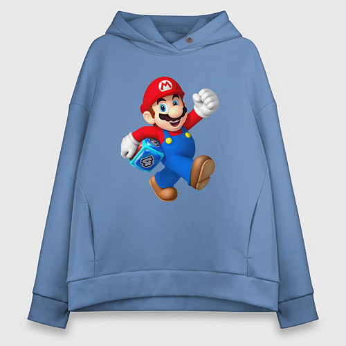 Женское худи оверсайз Super Mario Hero! / Мягкое небо – фото 1