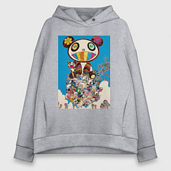 Толстовка оверсайз женская Good company TM, цвет: меланж