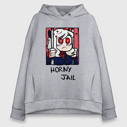 Женское худи оверсайз HELLTAKER HORNY JAIL